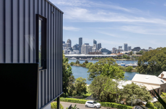 Sight lines from Balmain to Sydney.